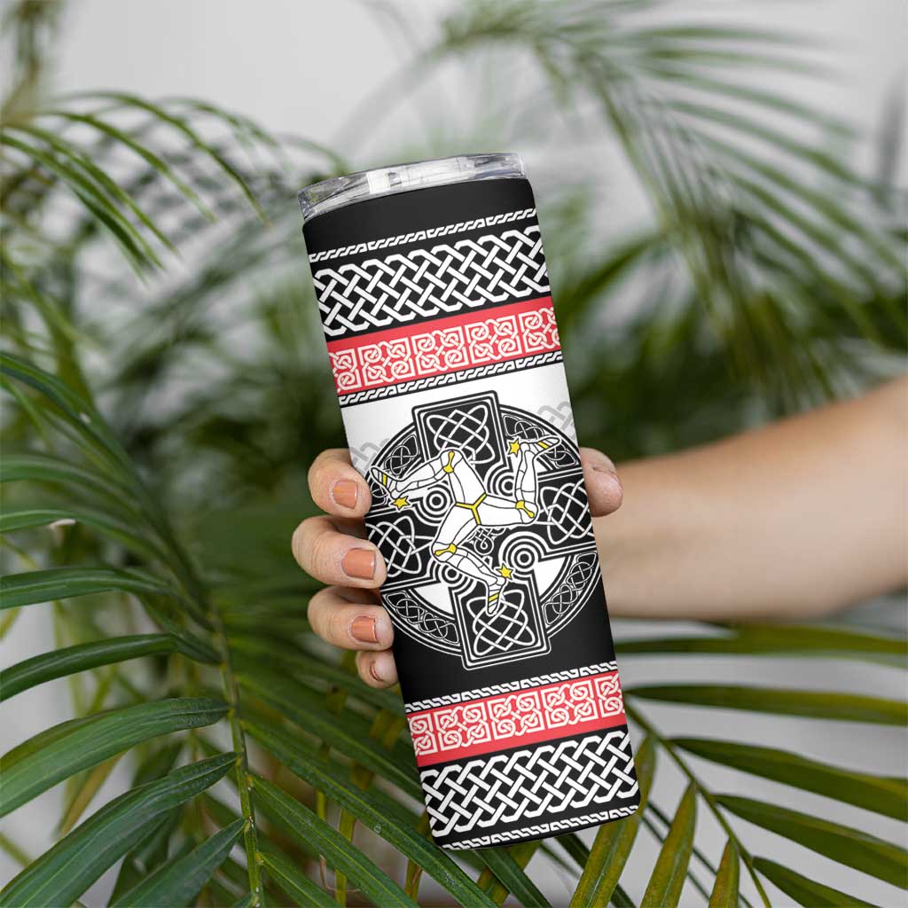Isle of Man Celtic Knot Skinny Tumbler Celtic Nation Heritage Pride - Wonder Print Shop