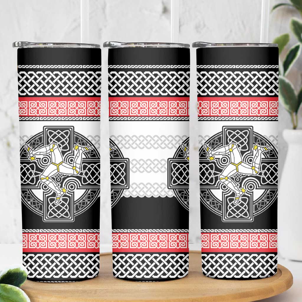 Isle of Man Celtic Knot Skinny Tumbler Celtic Nation Heritage Pride - Wonder Print Shop