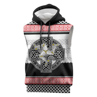 Isle of Man Celtic Knot Sleeveless Hoodie Celtic Nation Heritage Pride - Wonder Print Shop