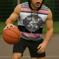 Isle of Man Celtic Knot Sleeveless Zip Hoodie Celtic Nation Heritage Pride - Wonder Print Shop