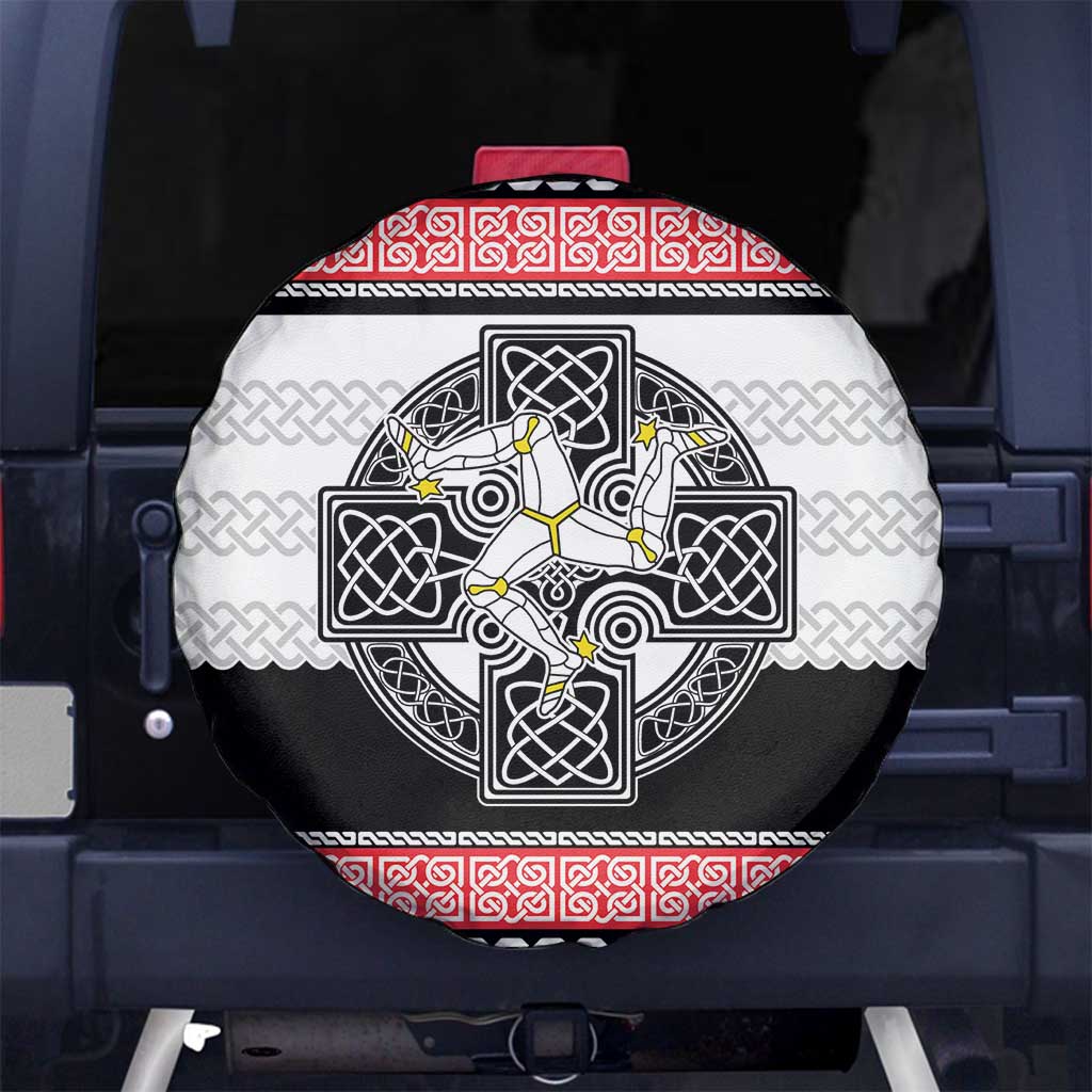 Isle of Man Celtic Knot Spare Tire Cover Celtic Nation Heritage Pride - Wonder Print Shop
