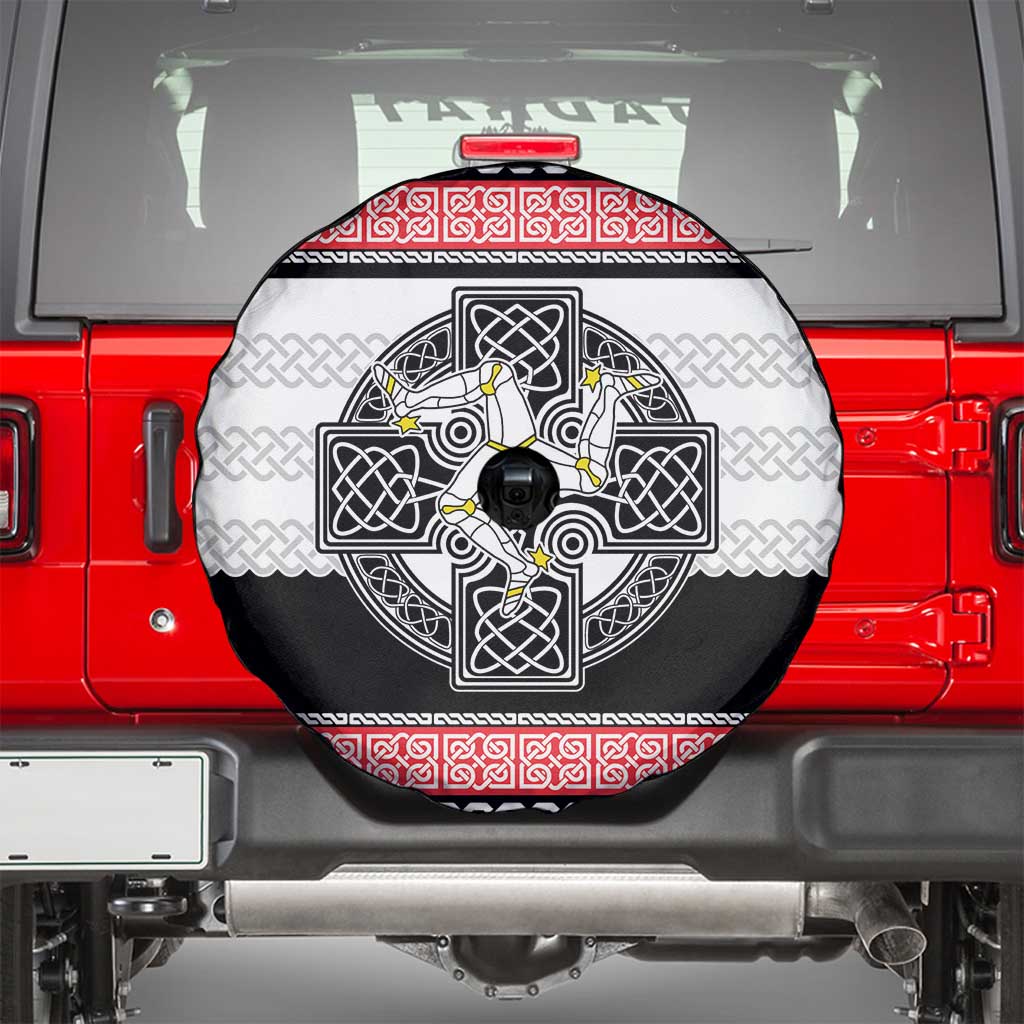 Isle of Man Celtic Knot Spare Tire Cover Celtic Nation Heritage Pride - Wonder Print Shop