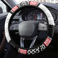 Isle of Man Celtic Knot Steering Wheel Cover Celtic Nation Heritage Pride - Wonder Print Shop
