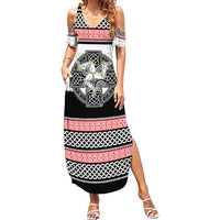 Isle of Man Celtic Knot Summer Maxi Dress Celtic Nation Heritage Pride - Wonder Print Shop