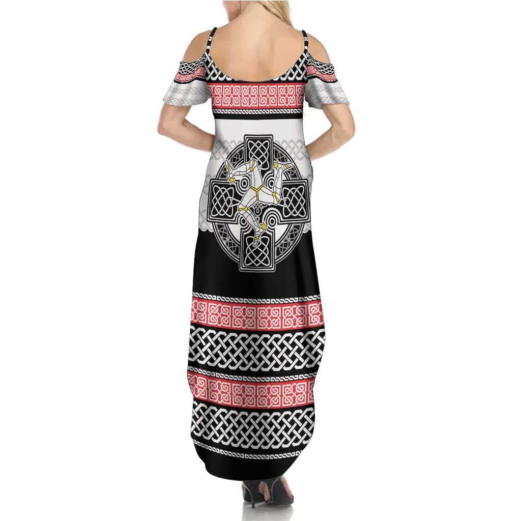 Isle of Man Celtic Knot Summer Maxi Dress Celtic Nation Heritage Pride - Wonder Print Shop
