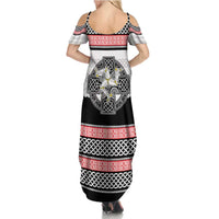 Isle of Man Celtic Knot Summer Maxi Dress Celtic Nation Heritage Pride - Wonder Print Shop