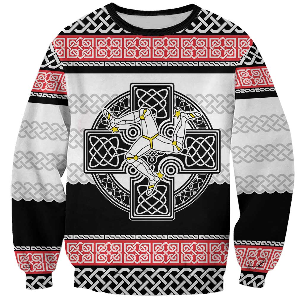 Isle of Man Celtic Knot Sweatshirt Celtic Nation Heritage Pride - Wonder Print Shop