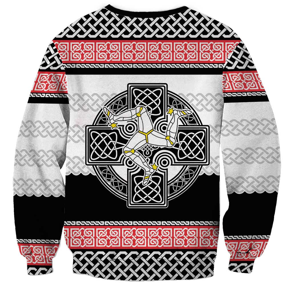 Isle of Man Celtic Knot Sweatshirt Celtic Nation Heritage Pride - Wonder Print Shop
