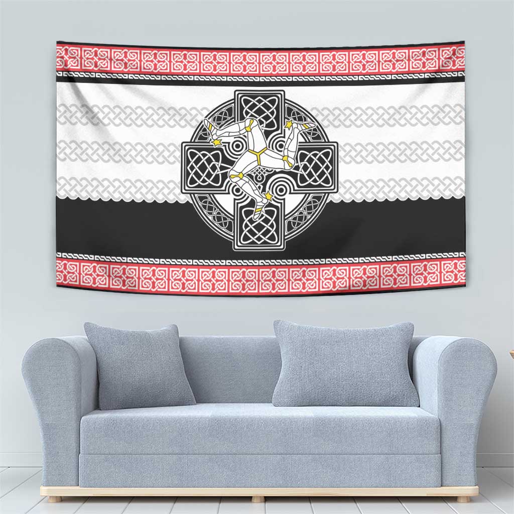 Isle of Man Celtic Knot Tapestry Celtic Nation Heritage Pride - Wonder Print Shop