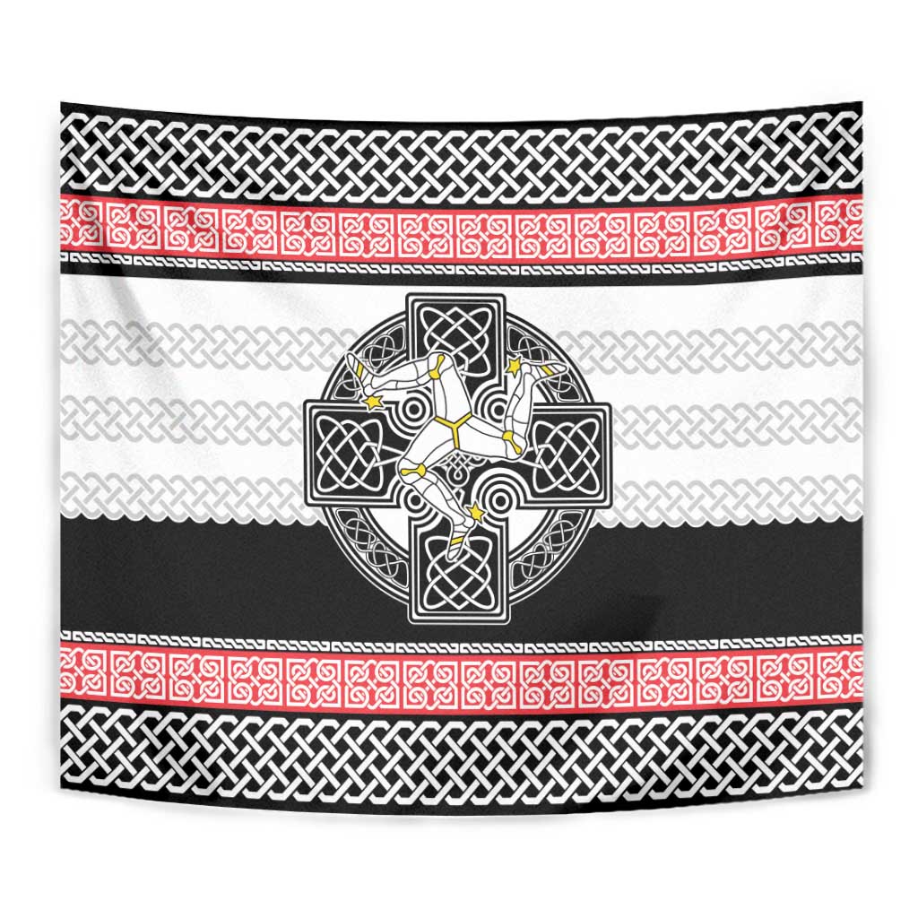 Isle of Man Celtic Knot Tapestry Celtic Nation Heritage Pride - Wonder Print Shop