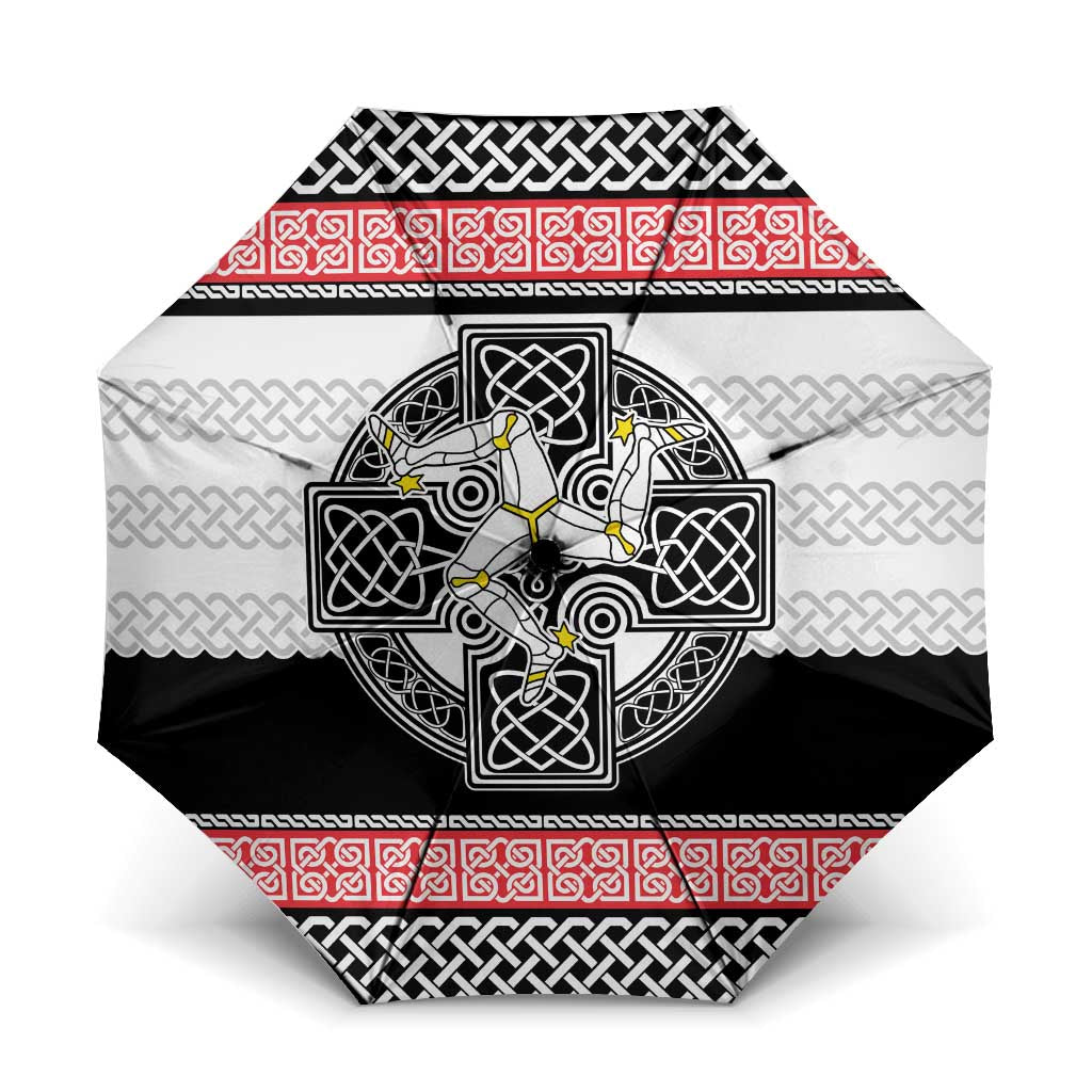Isle of Man Celtic Knot Umbrella Celtic Nation Heritage Pride - Wonder Print Shop