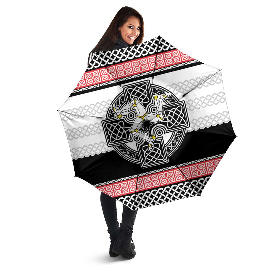 Isle of Man Celtic Knot Umbrella Celtic Nation Heritage Pride - Wonder Print Shop