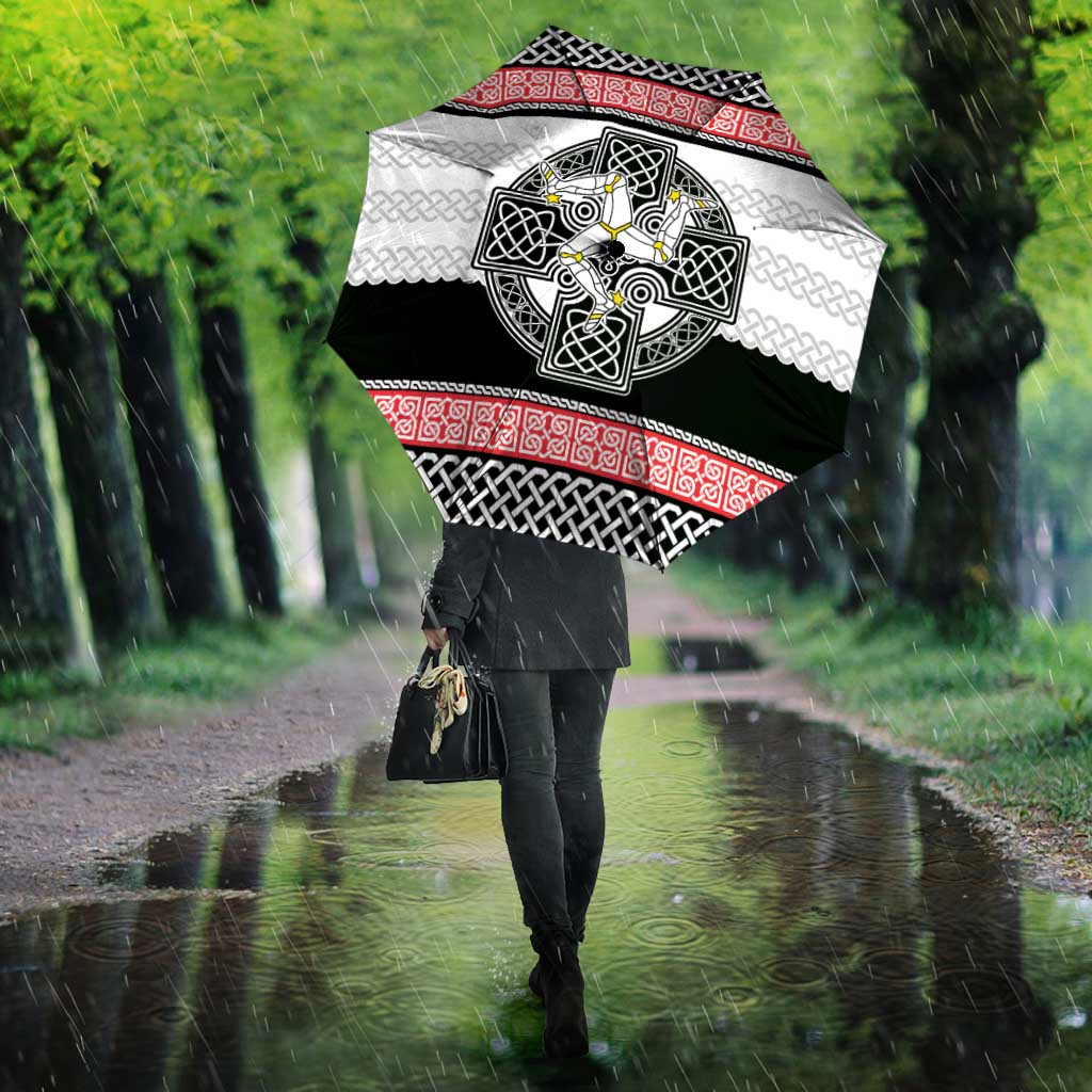 Isle of Man Celtic Knot Umbrella Celtic Nation Heritage Pride - Wonder Print Shop