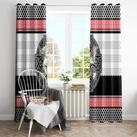 Isle of Man Celtic Knot Window Curtain Celtic Nation Heritage Pride - Wonder Print Shop