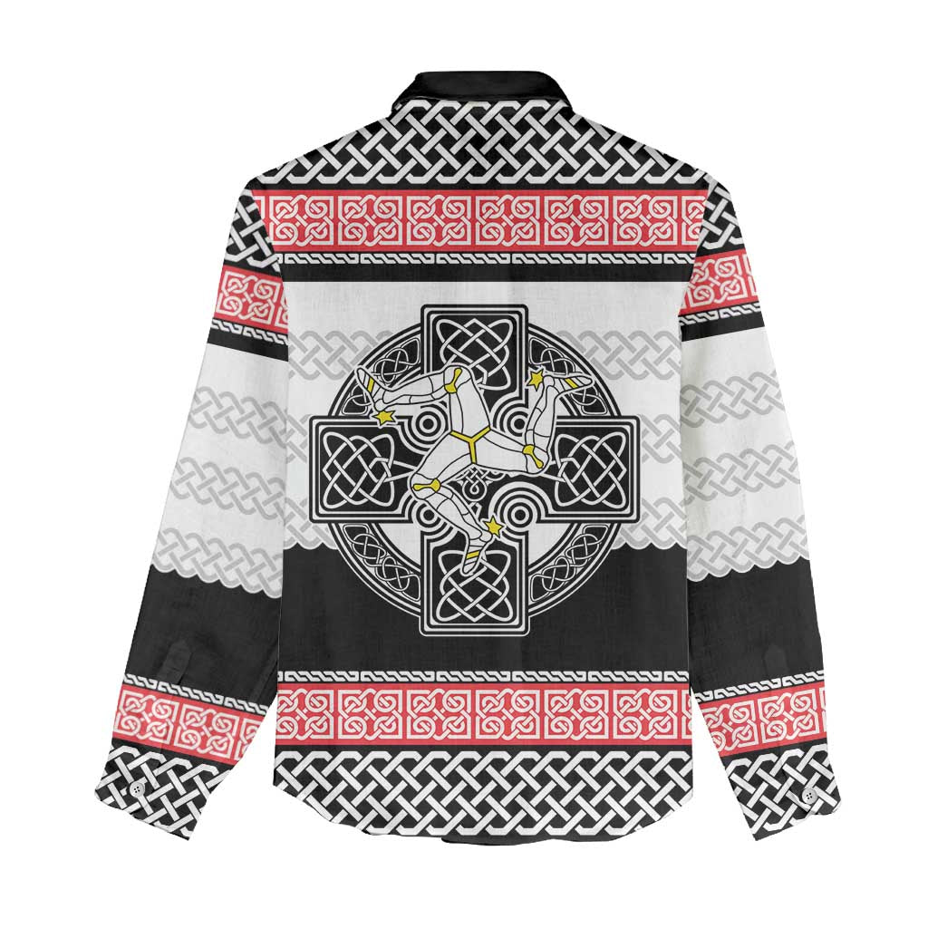 Isle of Man Celtic Knot Women Casual Shirt Celtic Nation Heritage Pride - Wonder Print Shop