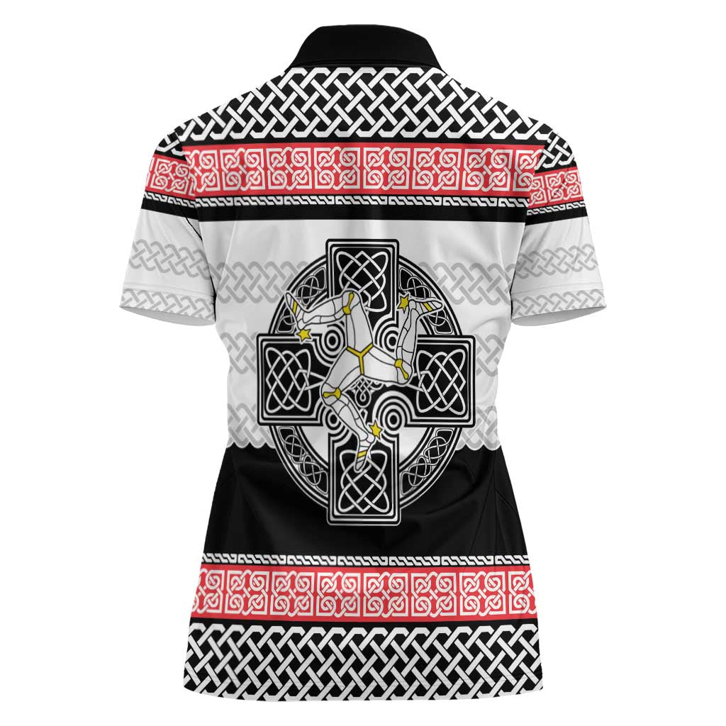 Isle of Man Celtic Knot Women Polo Shirt Celtic Nation Heritage Pride - Wonder Print Shop