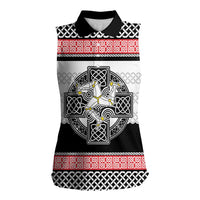 Isle of Man Celtic Knot Women Sleeveless Polo Shirt Celtic Nation Heritage Pride - Wonder Print Shop