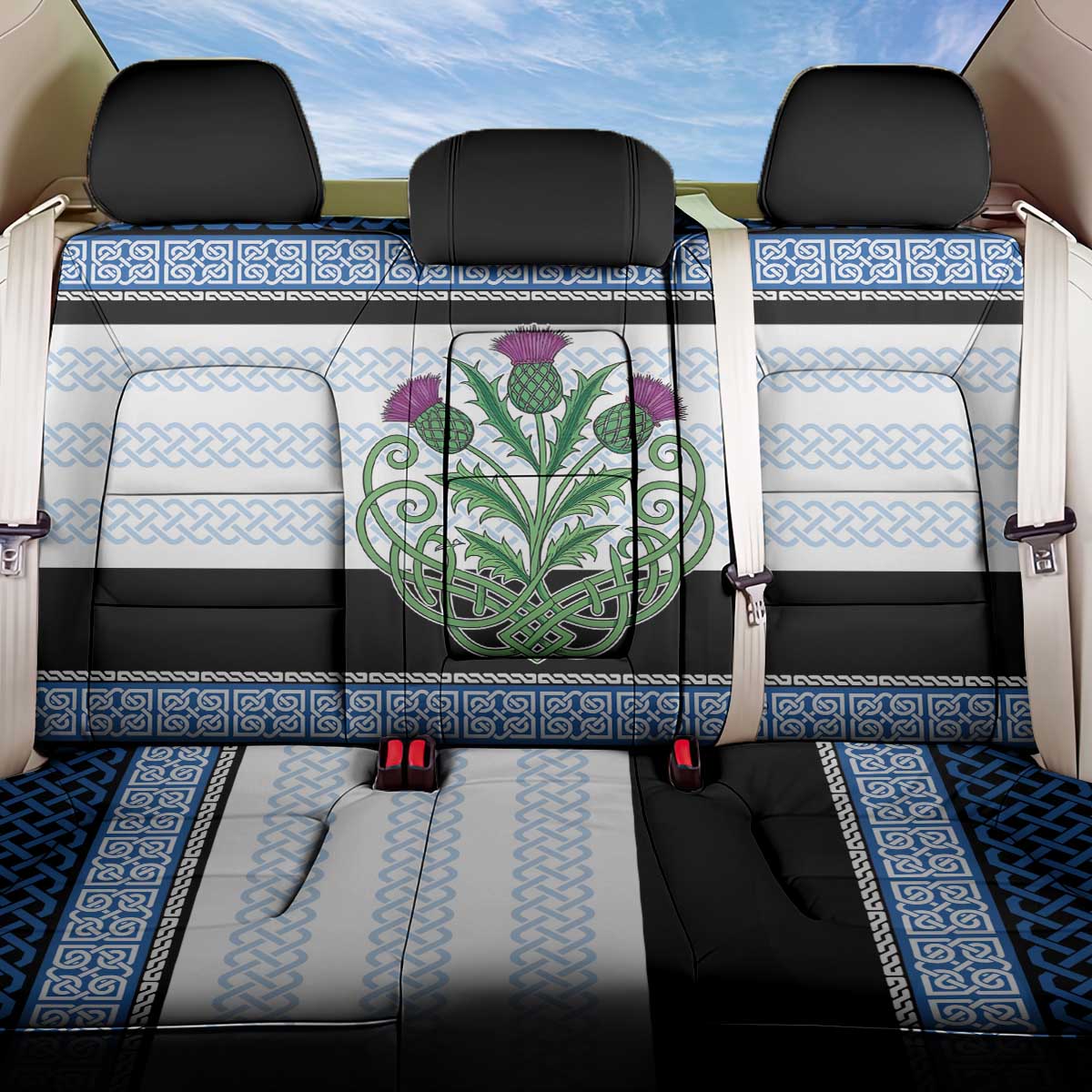 Scotland Celtic Knot Back Car Seat Cover Celtic Nation Heritage Pride - Wonder Print Shop