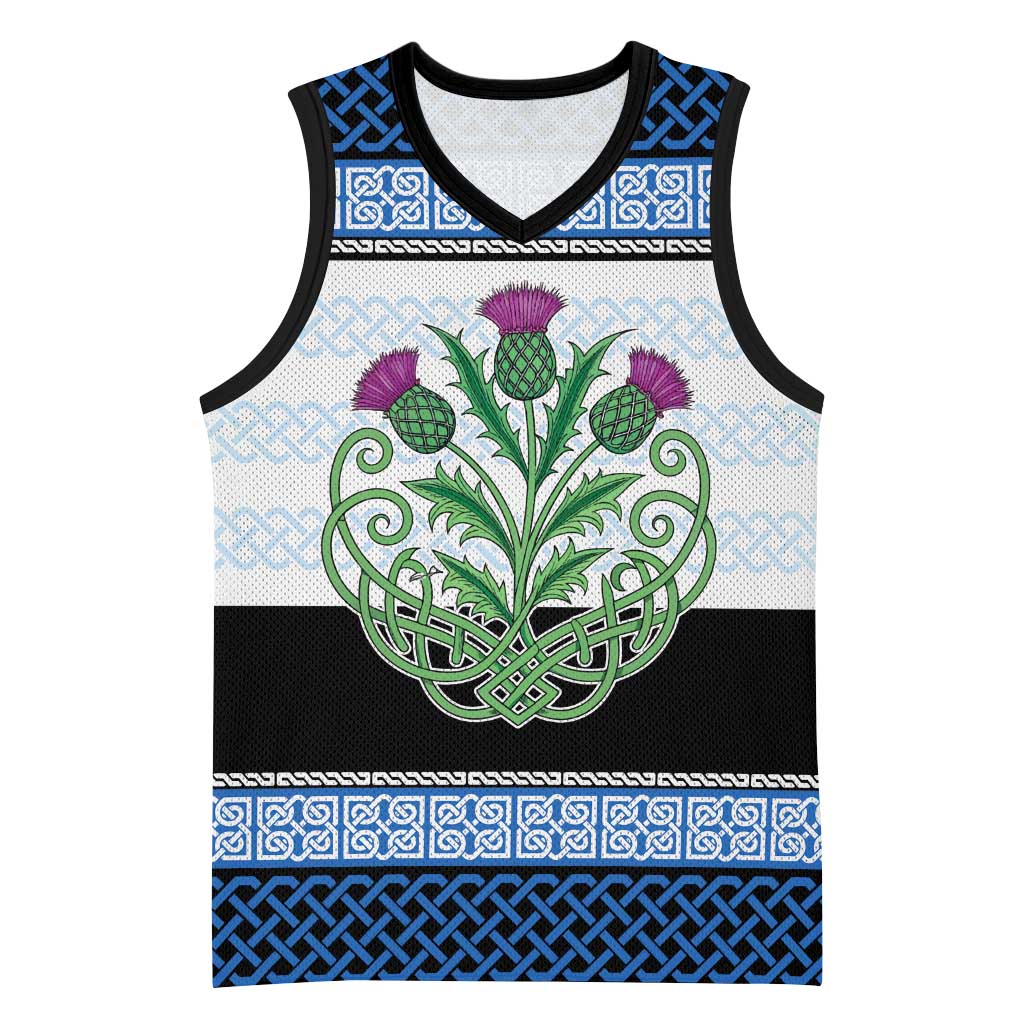 Scotland Celtic Knot Basketball Jersey Celtic Nation Heritage Pride - Wonder Print Shop