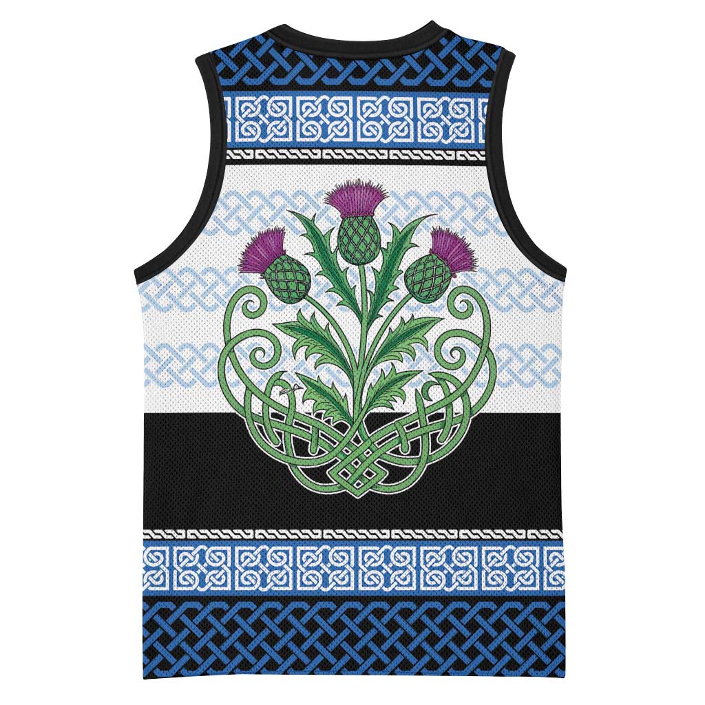 Scotland Celtic Knot Basketball Jersey Celtic Nation Heritage Pride - Wonder Print Shop