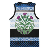 Scotland Celtic Knot Basketball Jersey Celtic Nation Heritage Pride - Wonder Print Shop