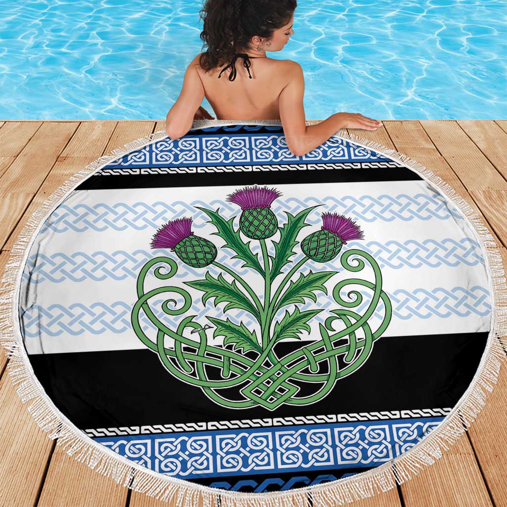 Scotland Celtic Knot Beach Blanket Celtic Nation Heritage Pride - Wonder Print Shop