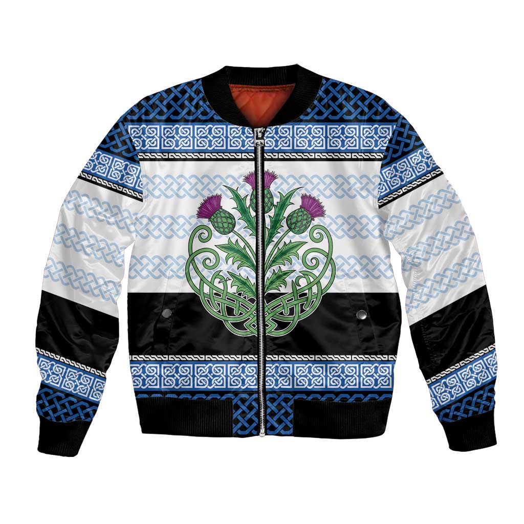 Scotland Celtic Knot Bomber Jacket Celtic Nation Heritage Pride - Wonder Print Shop
