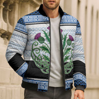 Scotland Celtic Knot Bomber Puffer Jacket Celtic Nation Heritage Pride - Wonder Print Shop