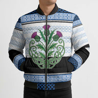 Scotland Celtic Knot Bomber Puffer Jacket Celtic Nation Heritage Pride - Wonder Print Shop