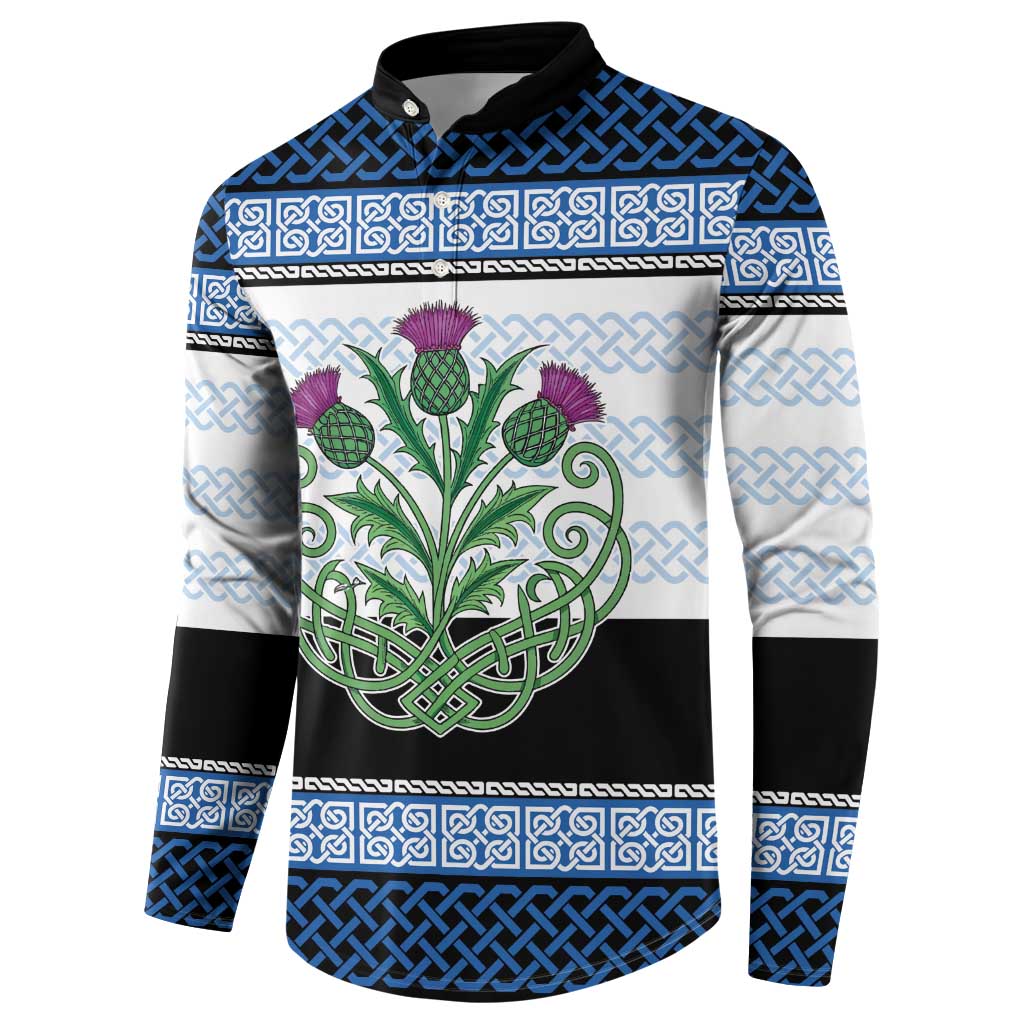 Scotland Celtic Knot Button Sweatshirt Celtic Nation Heritage Pride - Wonder Print Shop