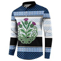 Scotland Celtic Knot Button Sweatshirt Celtic Nation Heritage Pride - Wonder Print Shop