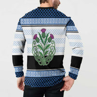 Scotland Celtic Knot Button Sweatshirt Celtic Nation Heritage Pride - Wonder Print Shop