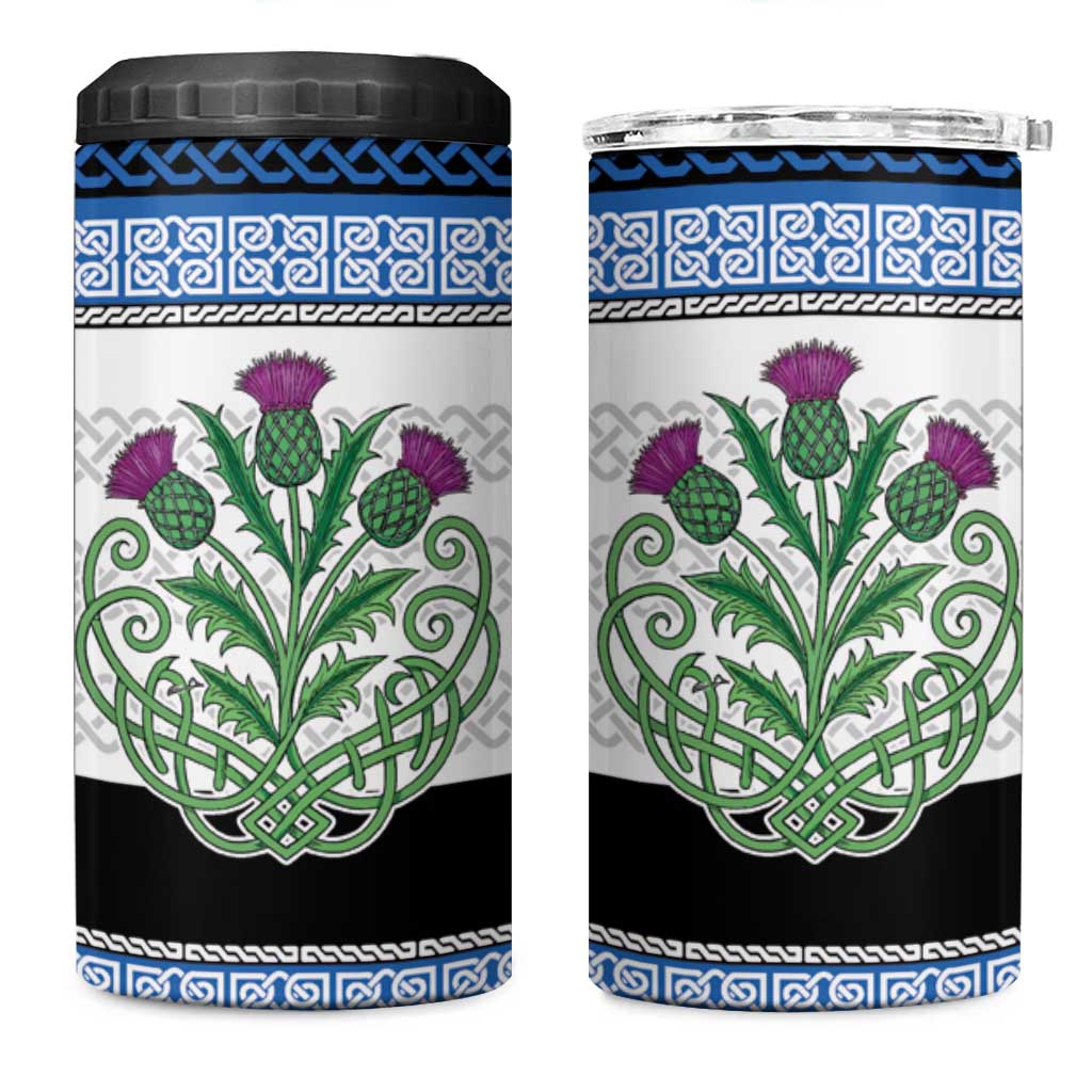 Scotland Celtic Knot 4 in 1 Can Cooler Tumbler Celtic Nation Heritage Pride - Wonder Print Shop