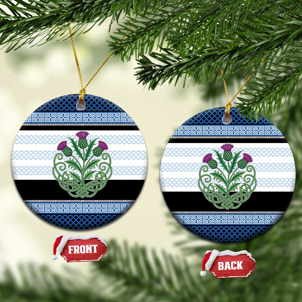 Scotland Celtic Knot Ceramic Ornament Celtic Nation Heritage Pride - Wonder Print Shop