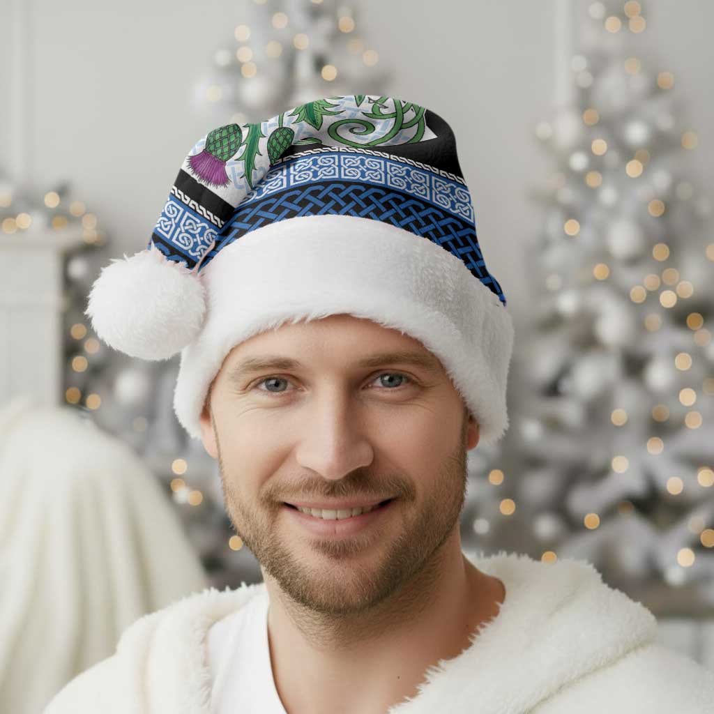 Scotland Celtic Knot Christmas Santa Hat Celtic Nation Heritage Pride - Wonder Print Shop