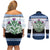 Scotland Celtic Knot Couples Matching Off Shoulder Short Dress and Long Sleeve Button Shirt Celtic Nation Heritage Pride - Wonder Print Shop