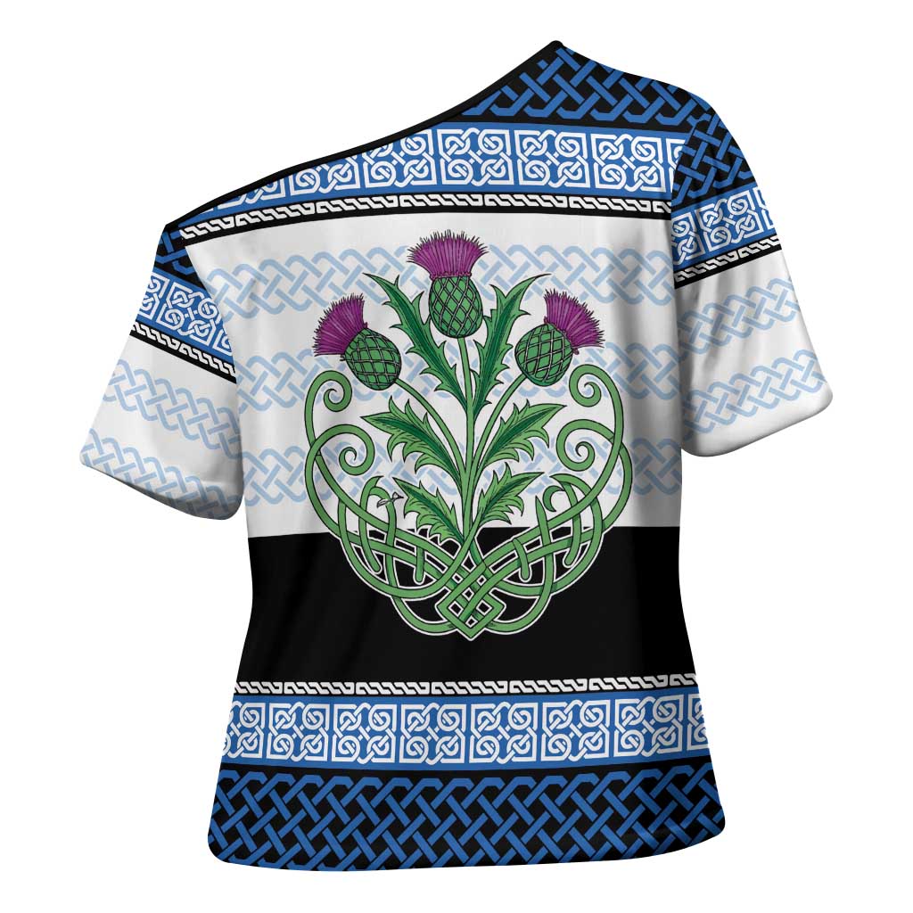 Scotland Celtic Knot Cross Shoulder Shirt Celtic Nation Heritage Pride - Wonder Print Shop