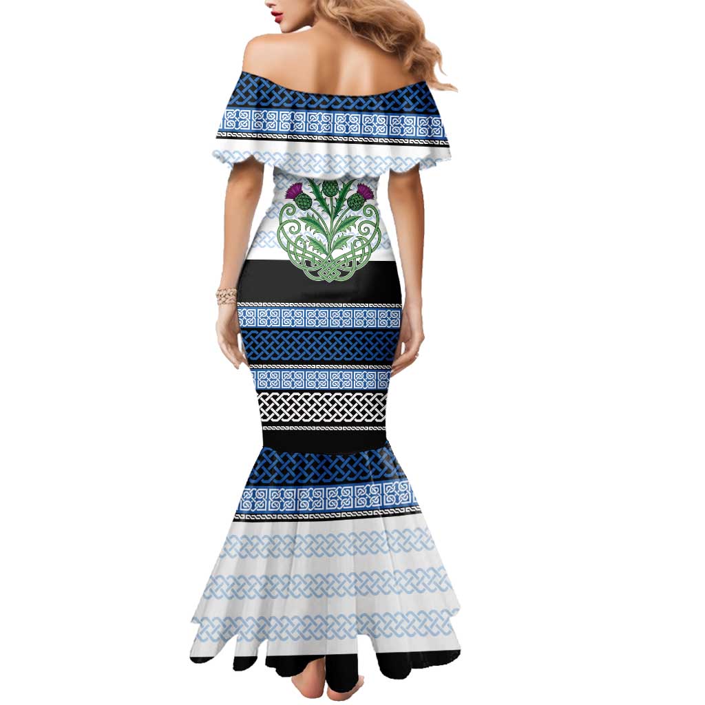 Scotland Celtic Knot Family Matching Mermaid Dress and Hawaiian Shirt Celtic Nation Heritage Pride - Wonder Print Shop
