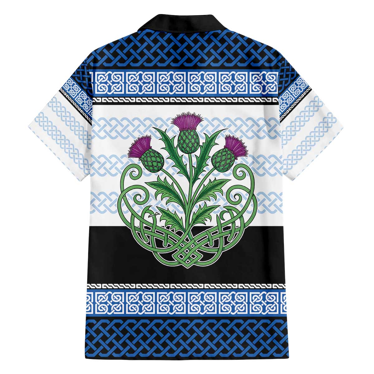 Scotland Celtic Knot Family Matching Off The Shoulder Long Sleeve Dress and Hawaiian Shirt Celtic Nation Heritage Pride - Wonder Print Shop