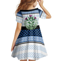 Scotland Celtic Knot Family Matching Off Shoulder Maxi Dress and Hawaiian Shirt Celtic Nation Heritage Pride - Wonder Print Shop