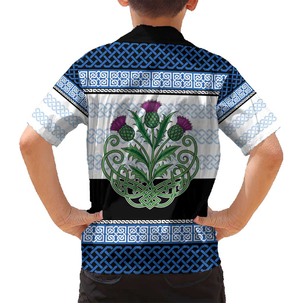Scotland Celtic Knot Family Matching Puletasi and Hawaiian Shirt Celtic Nation Heritage Pride - Wonder Print Shop