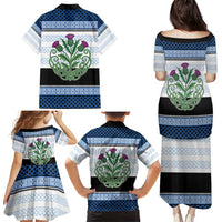 Scotland Celtic Knot Family Matching Puletasi and Hawaiian Shirt Celtic Nation Heritage Pride - Wonder Print Shop