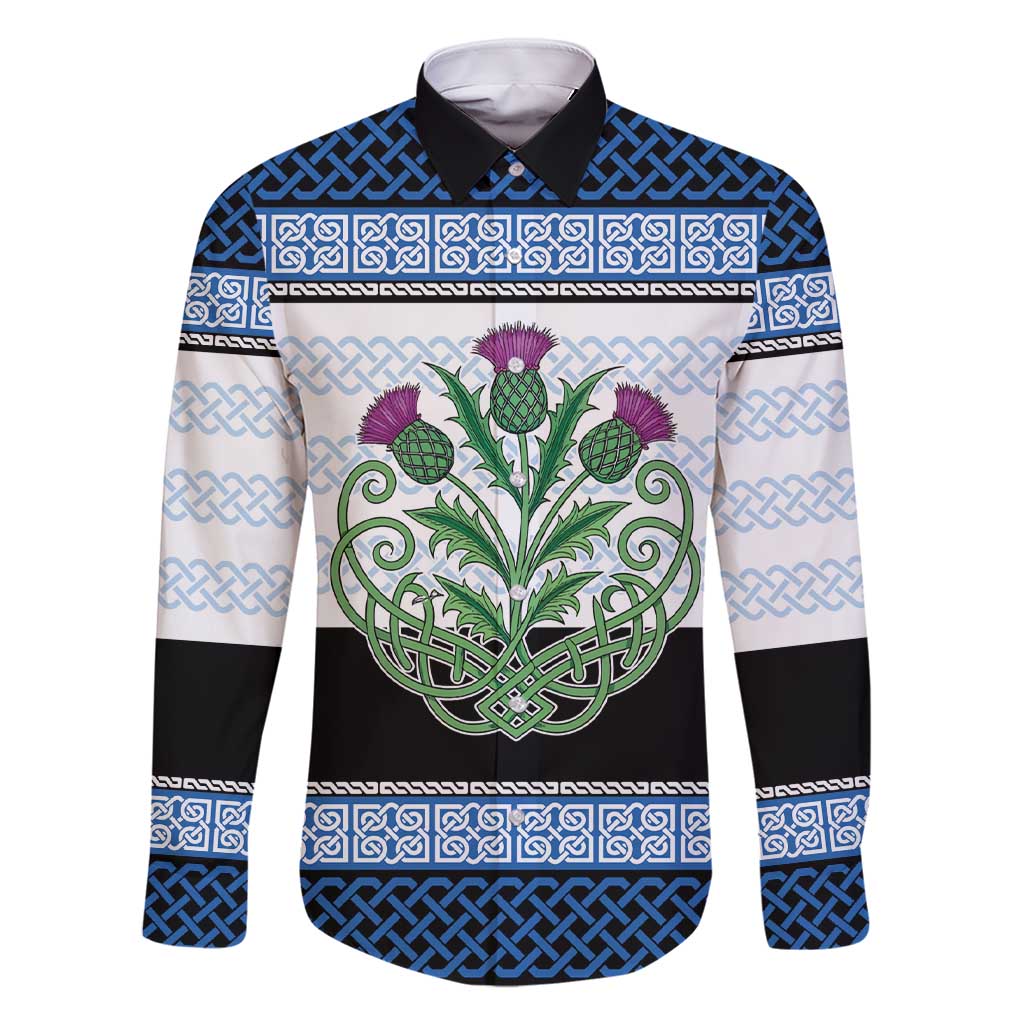 Scotland Celtic Knot Family Matching Short Sleeve Bodycon Dress and Hawaiian Shirt Celtic Nation Heritage Pride - Wonder Print Shop