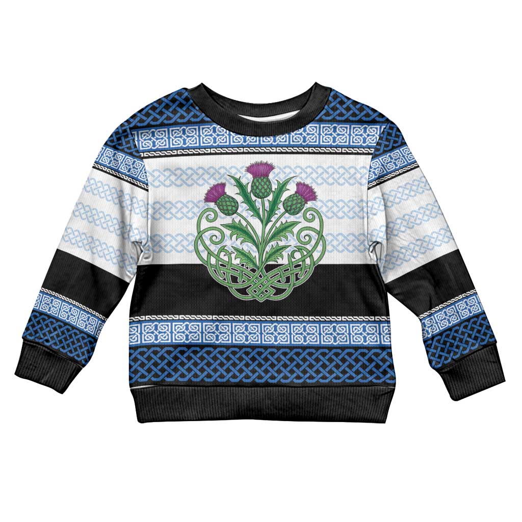 Scotland Celtic Knot Kid Ugly Christmas Sweater Celtic Nation Heritage Pride - Wonder Print Shop