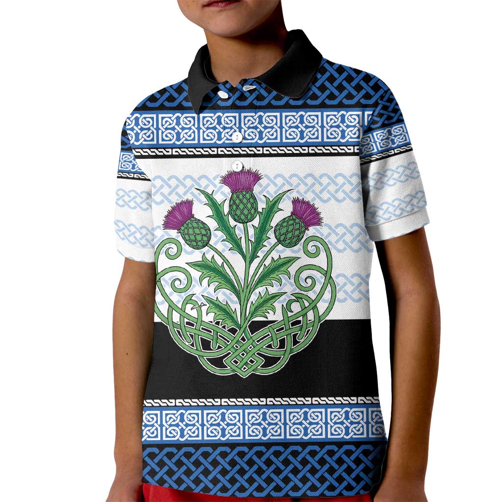 Scotland Celtic Knot Kid Polo Shirt Celtic Nation Heritage Pride - Wonder Print Shop