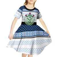 Scotland Celtic Knot Kid Short Sleeve Dress Celtic Nation Heritage Pride - Wonder Print Shop