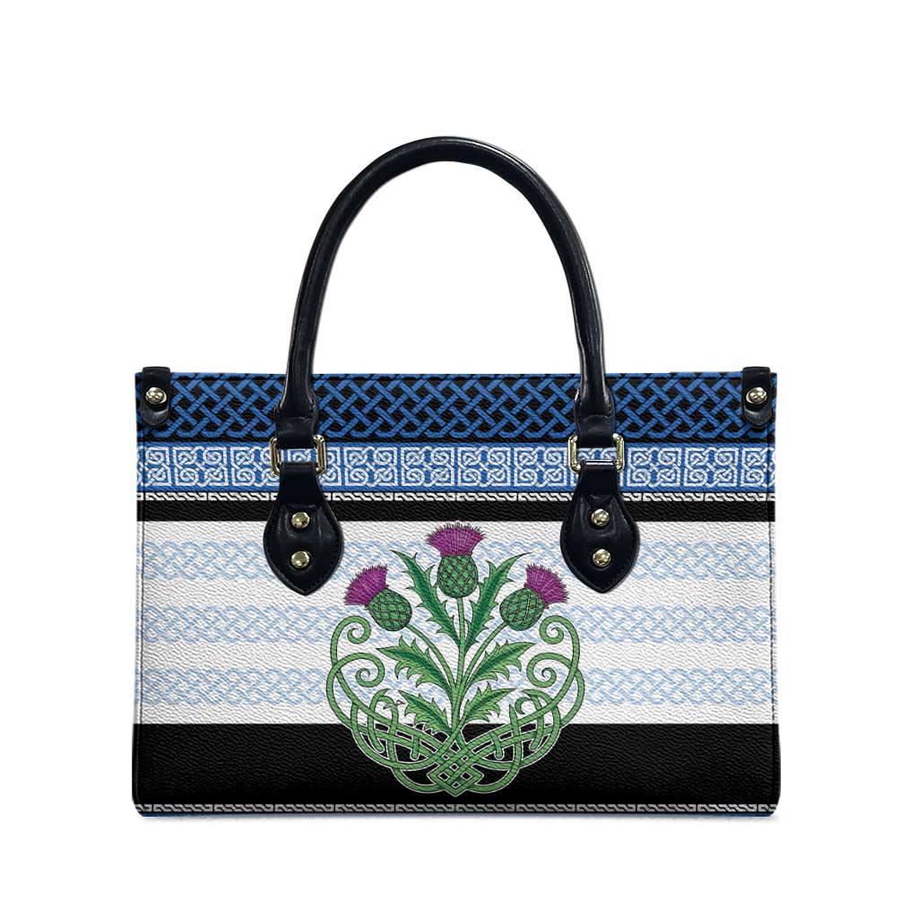 Scotland Celtic Knot Leather Bag Celtic Nation Heritage Pride - Wonder Print Shop