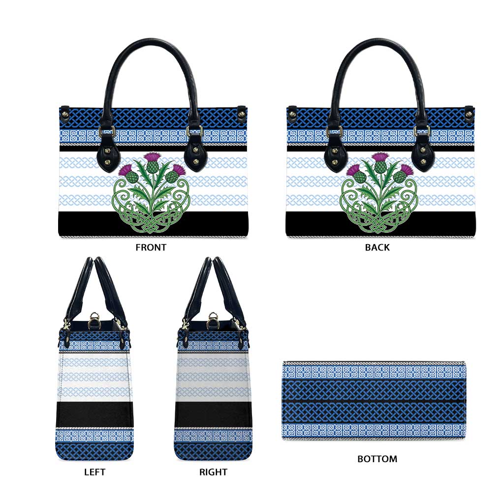 Scotland Celtic Knot Leather Bag Celtic Nation Heritage Pride - Wonder Print Shop