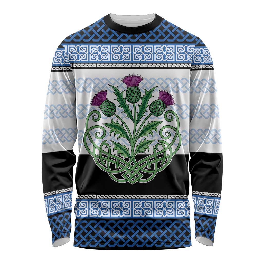 Scotland Celtic Knot Long Sleeve Shirt Celtic Nation Heritage Pride - Wonder Print Shop
