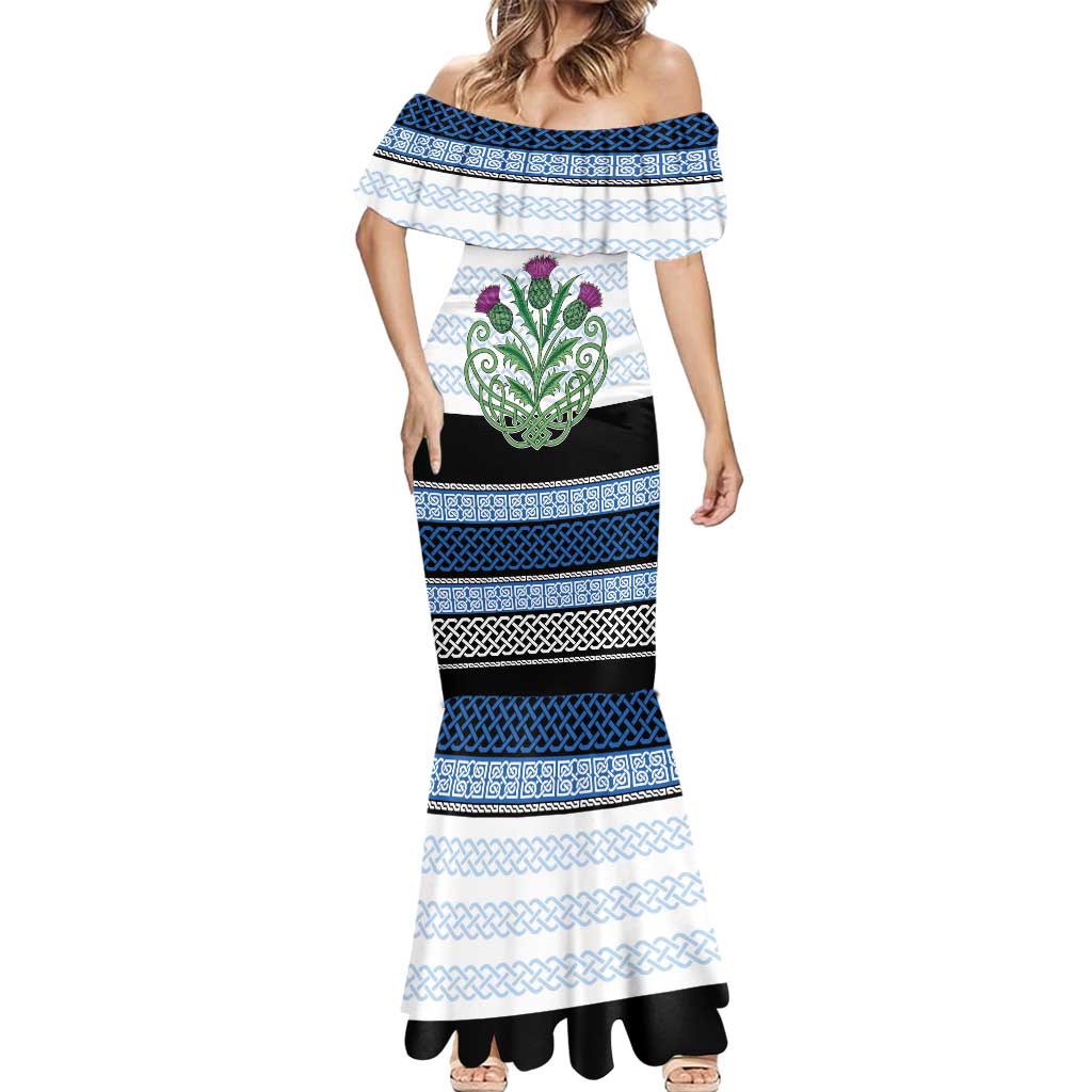 Scotland Celtic Knot Mermaid Dress Celtic Nation Heritage Pride - Wonder Print Shop